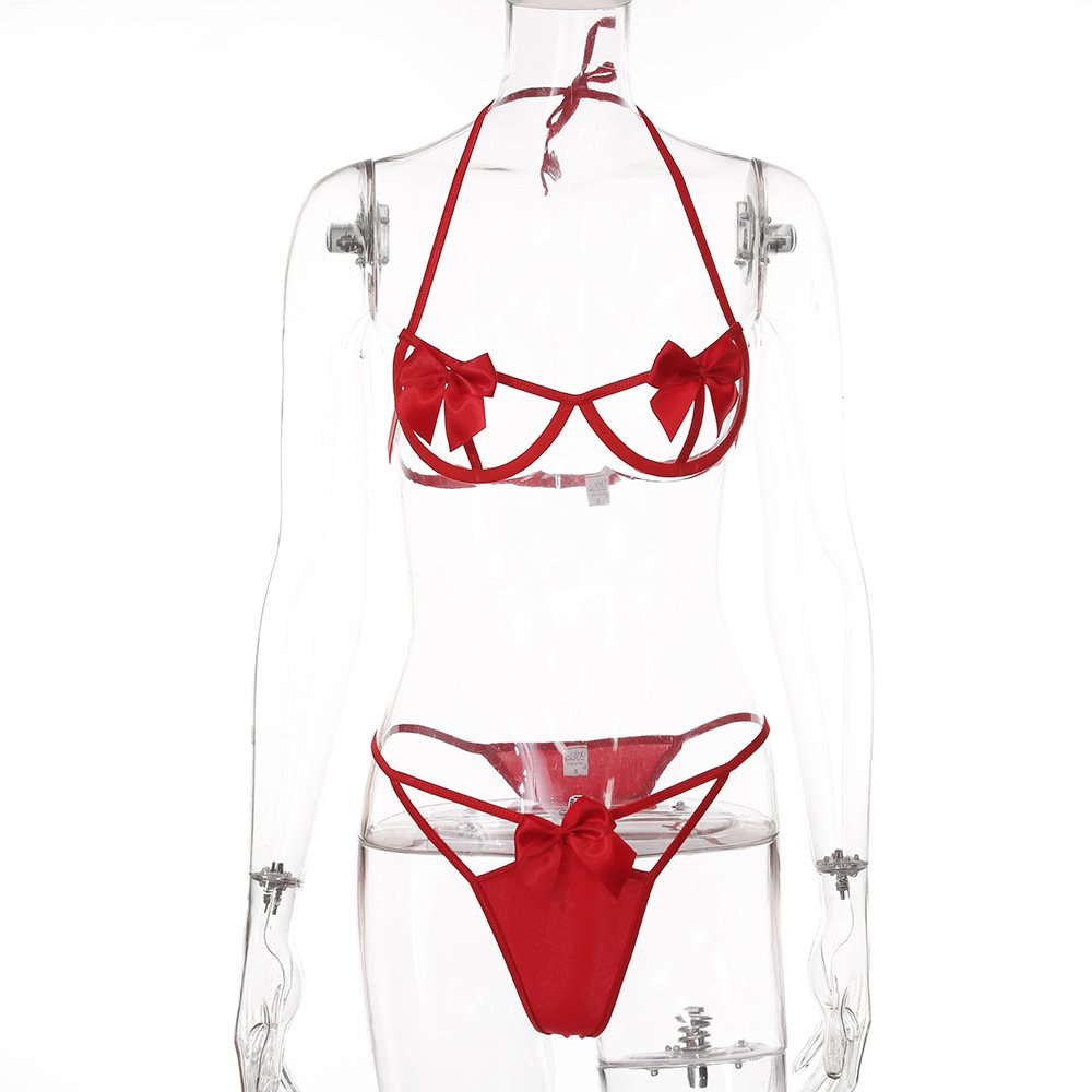 Bộ Đồ Lót Phối Nơ Quyến Rũ Dành Cho Nữ