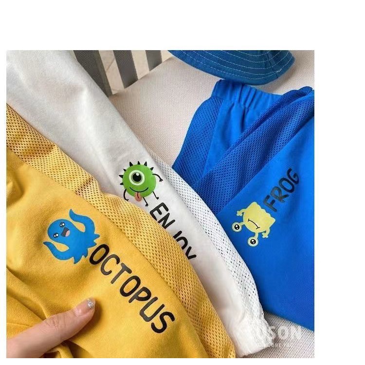 [Babycat] Hàng Có Sẵn Quần Dài Dáng Rộng Mỏng Thoải Mái Phong Cách Nhật Bản Hàn Quốc Thời Trang Mùa Hè Dành Cho Bé Trai 2022