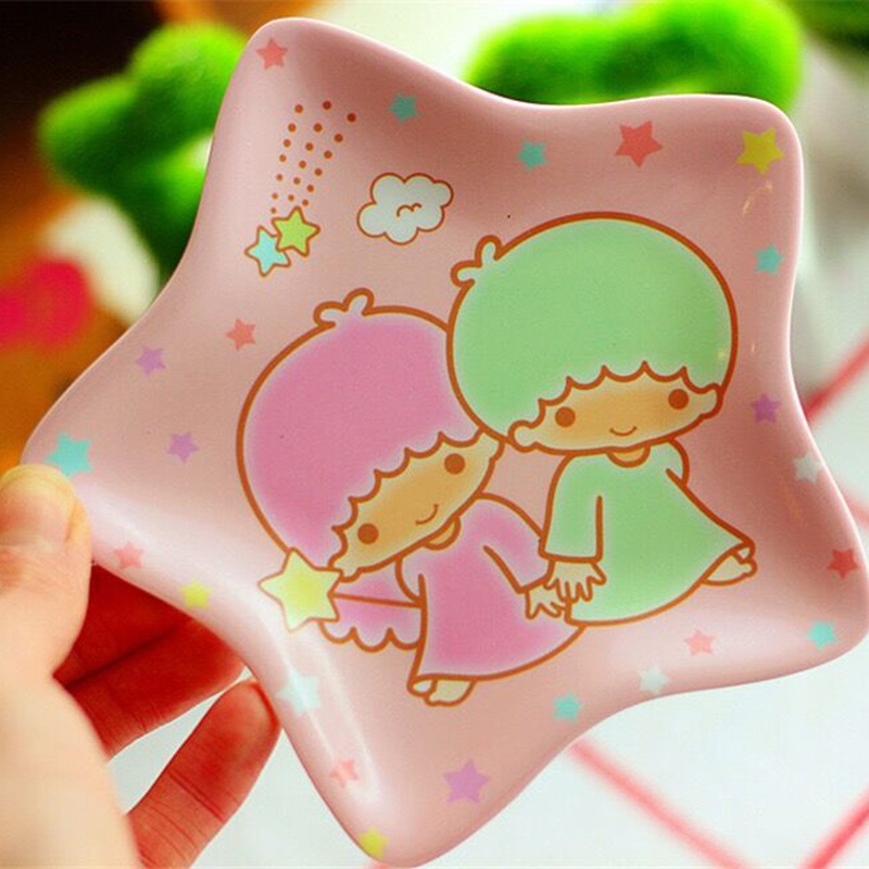 Đĩa Sứ Melamine In Họa Tiết Hoạt Hình Dễ Thương