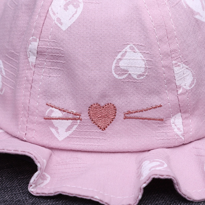 Mũ Tai Bèo - Mũ Vành Tròn Cho Bé Hoạ Tiết Dễ Thương Cho Bé gái 6 đến 18 tháng