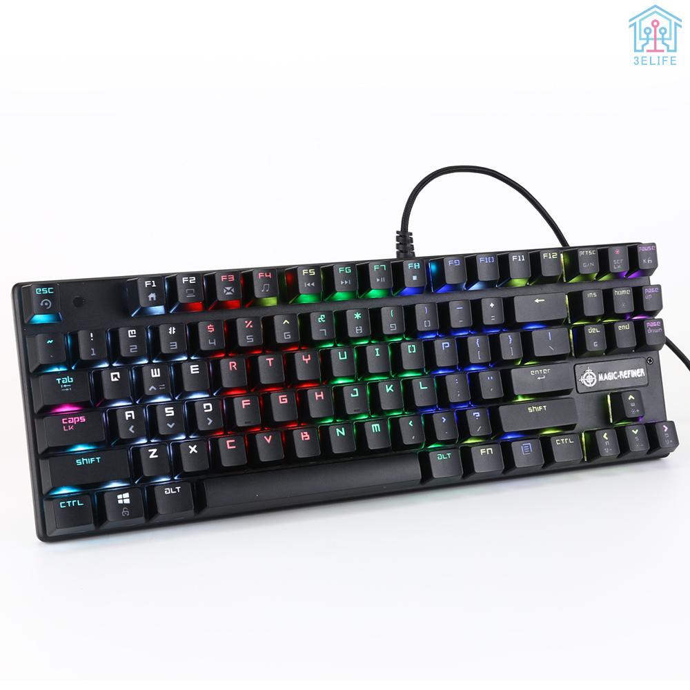 Bàn Phím Dây Đèn Led 87 Phím 1506 Dành Cho Game Thủ