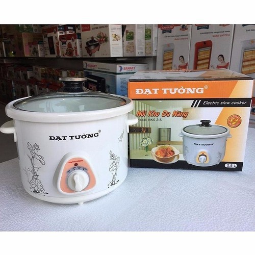 Nồi kho cá, Hầm cháo chậm đa năng Đạt Tường 1.5L /  2.5L