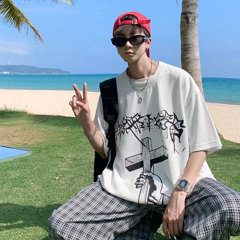 Áo Thun Nam Tay Ngắn In Chữ Thời Trang