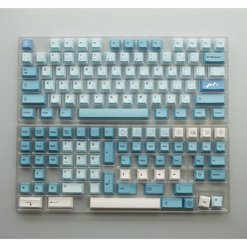 Set Keycap Thick Pbt Cherry Iceberg 142 Nút Cho Bàn Phím Cơ