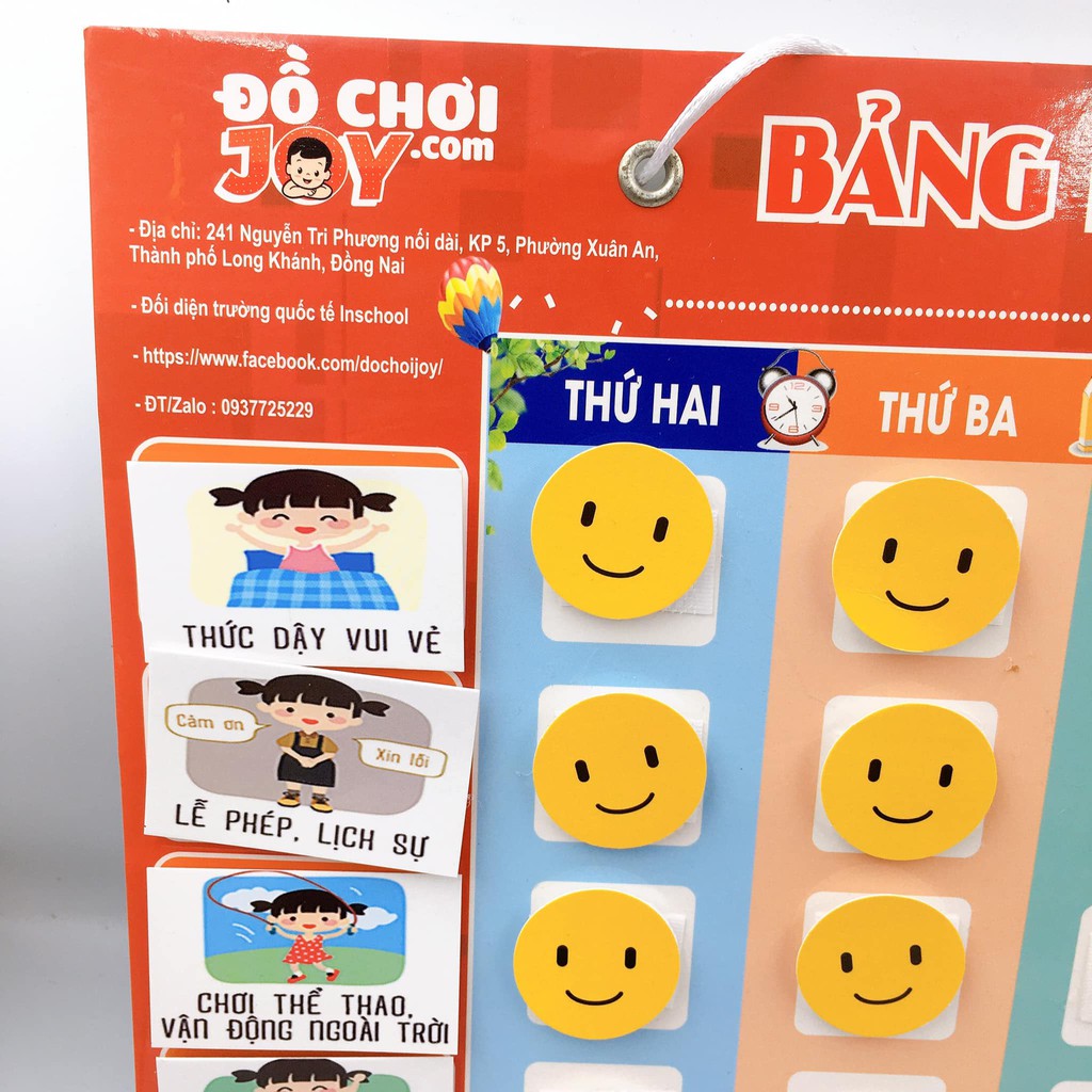 BẢNG STICKER KHEN THƯỞNG CHO BÉ