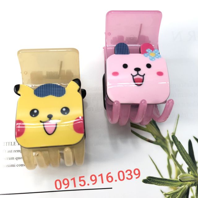 Kẹp tóc hoạt hình dễ thương hình nổi
