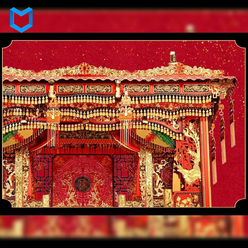 Mô Hình Kim Loại Lắp Ráp 3D Piececool Giường Cưới