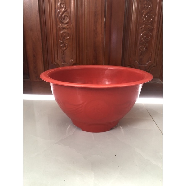 Chậu Nhựa Truyền Thống  T38 Trồng Cây Màu Đỏ