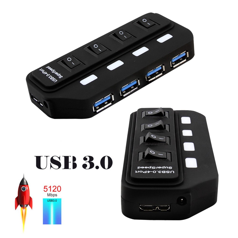 Bộ Chia 4 Cổng Usb 3.0 Mini Tốc Độ Cao 5gbps