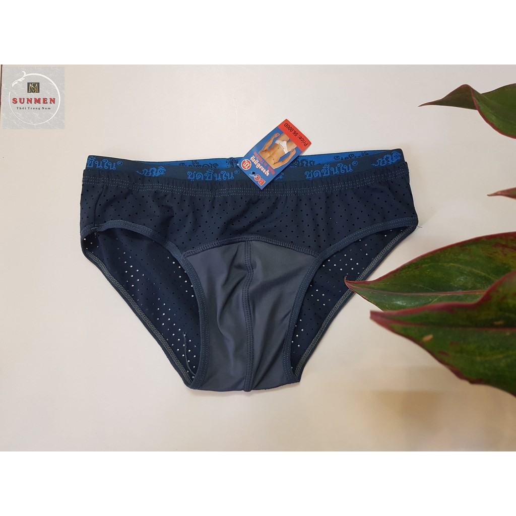 [HCM]Quần Xì Lót Nam Tam Giác Vải Lưới Thun Lạnh Siêu Mỏng Thoáng Mát SUNMEN Từ 45 đến 75kg