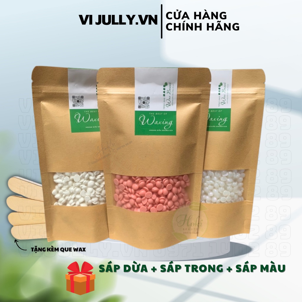 Sáp Wax Lông Nóng Hạt Đậu Hard Wax Beans Nhập Khẩu Siêu Bám Lông, Tẩy Sạch Lông Nách, Tay Chân, Râu, Bikini Cho Nam Nữ