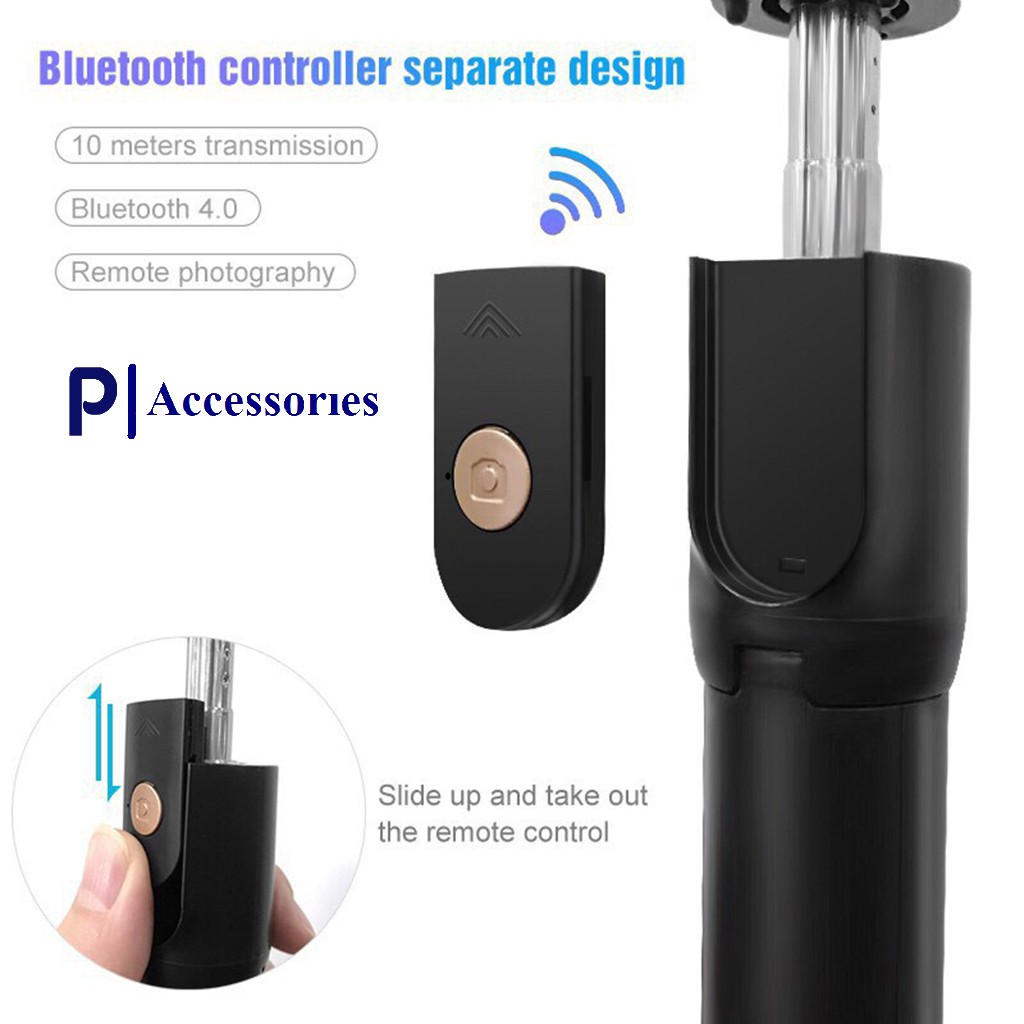 Gậy Tripod 3 Chân Selfie Stick-Kết Nối Bằng Bluetooth | BigBuy360 - bigbuy360.vn