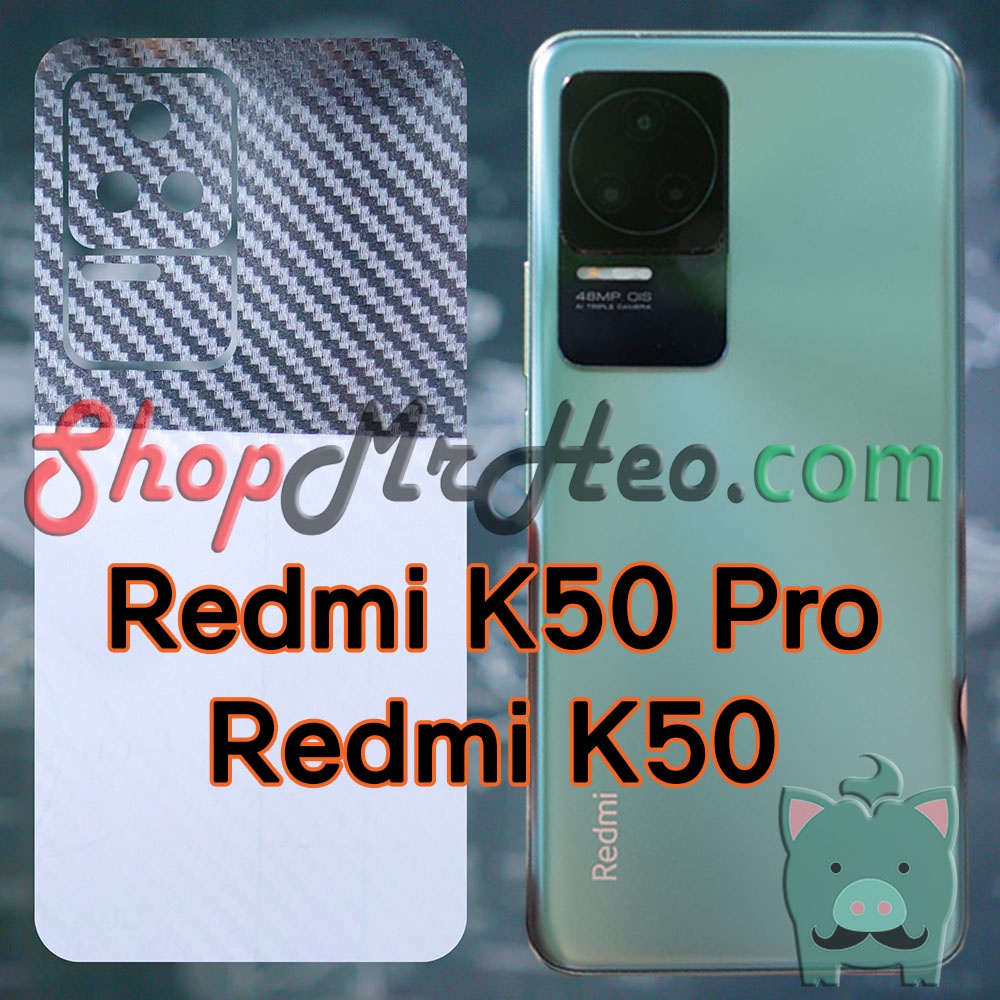 Skin Dán Mặt Sau Lưng Vân 3D Xiaomi Redmi K50 Pro / K50 - Redmi K50 Gaming - Poco F4 GT