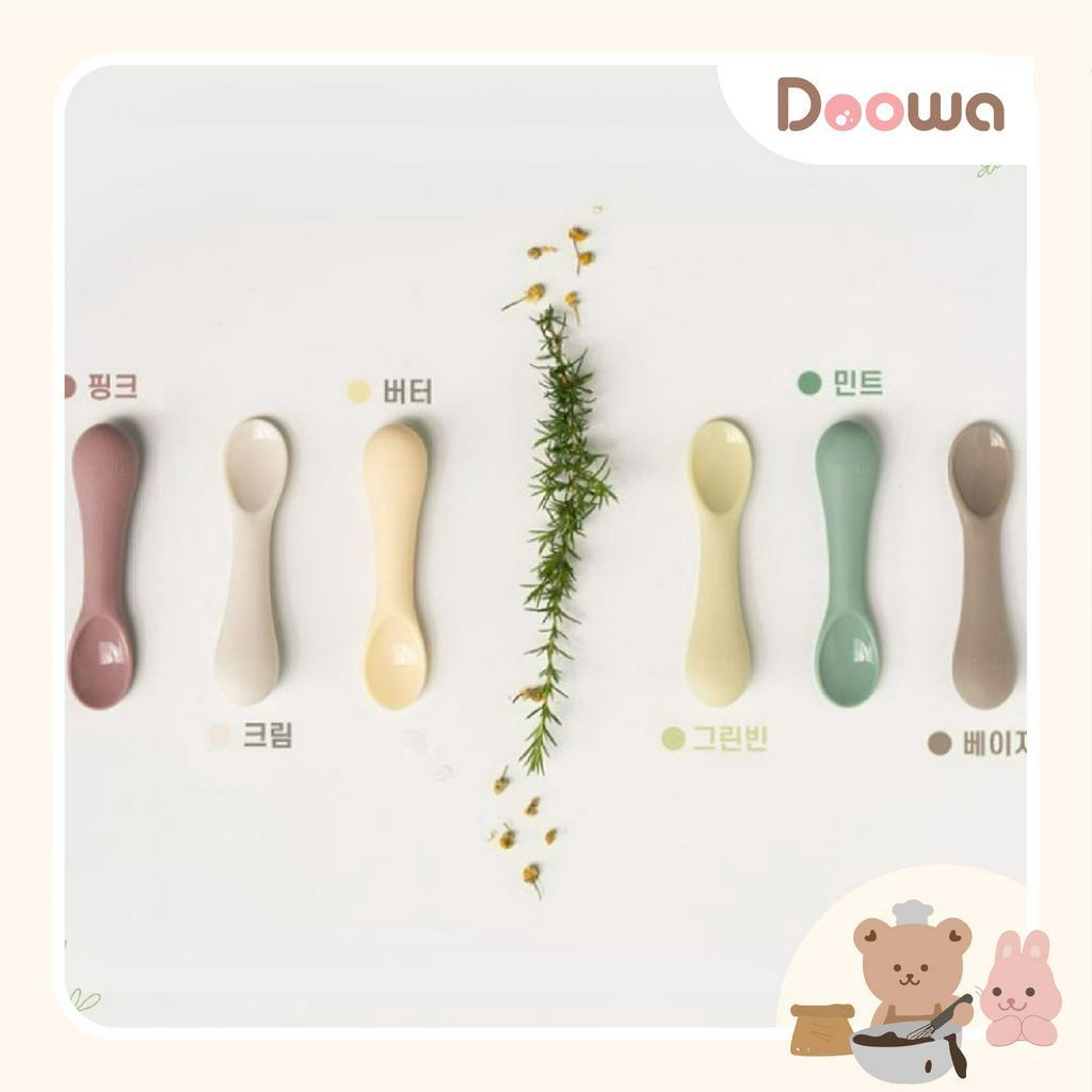 Thìa ăn dặm cho bé, thìa ăn dặm khởi đầu chính hãng Bluemama Hàn Quốc - Doowa