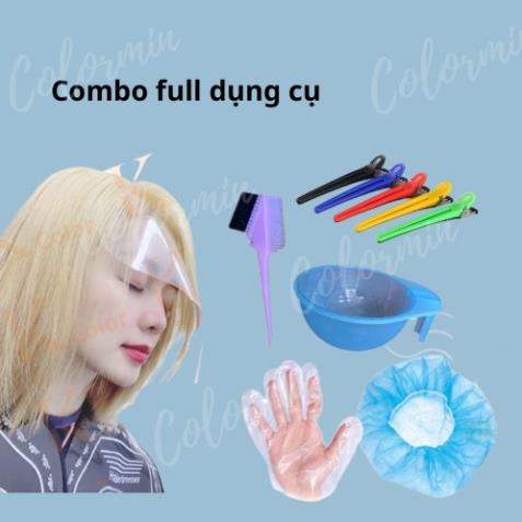 Bộ Dụng Cụ Nhuộm Tóc 3 Món Cao Cấp Chuẩn Salon Tặng Kèm Bao Tay Mũ trùm tóc