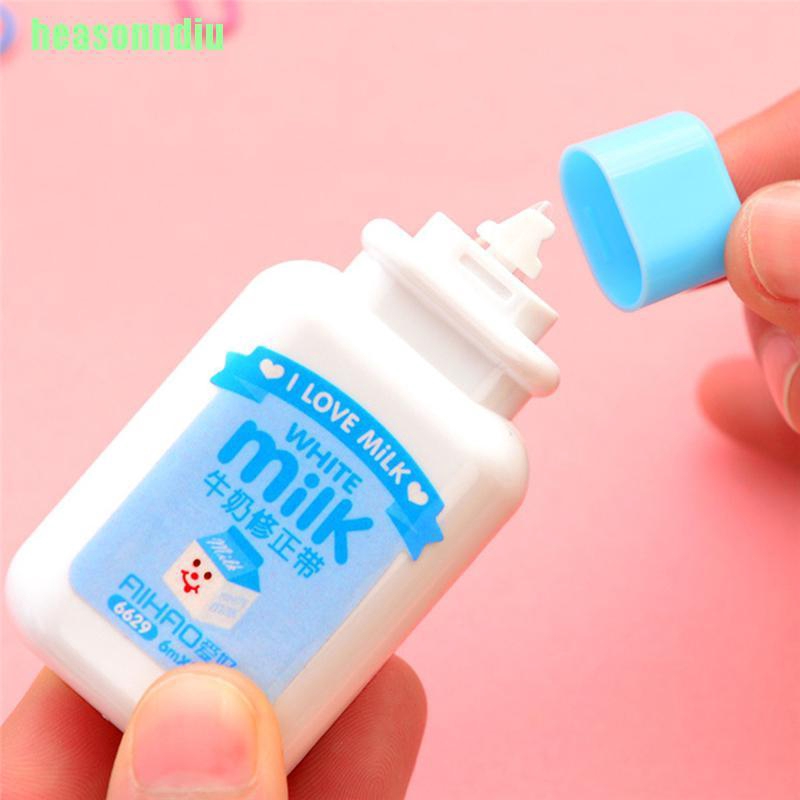 HO Milk Bottle Roller White Out School Office Study Stationery Correction Tape Tool