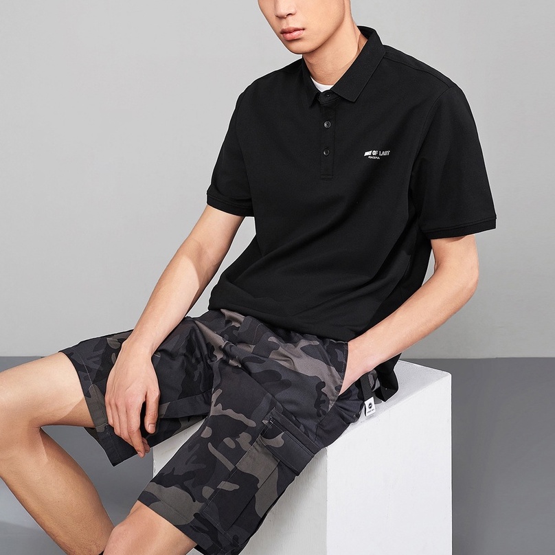 HLA - Áo Thun Polo Nam Pure Color Breathable POLO Shirt