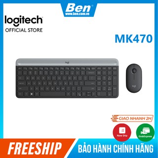 Bộ bàn phím và chuột không dây logitech mk470 siêu mỏng mới nhất 2020 - bh 12 tháng