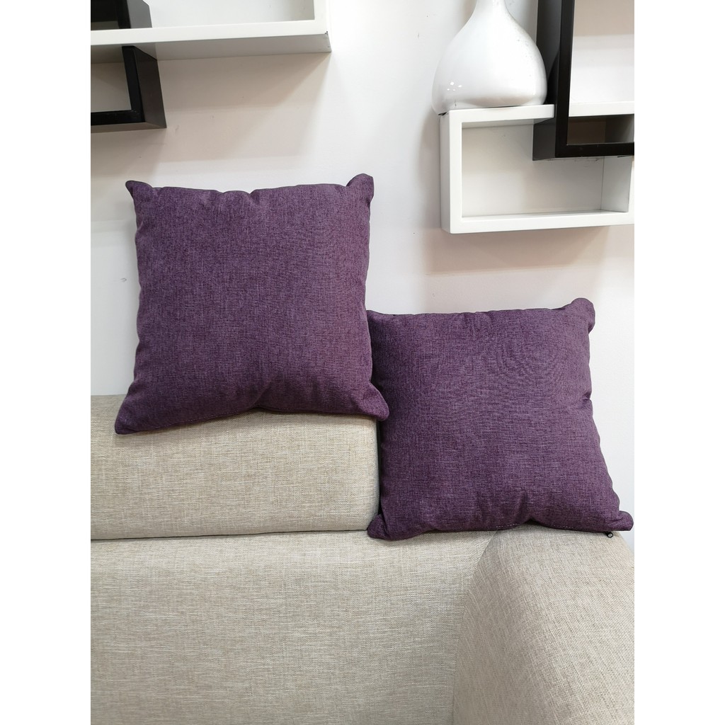 Gối tựa trang trí sofa BNS ( Gối 1 cặp màu tím )