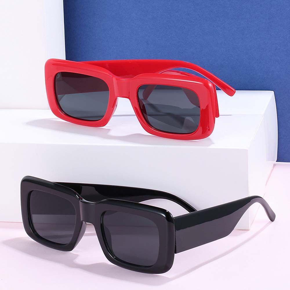 Kính Mát Gọng Vuông Lớn Màu Đen Chống Tia UV Thời Trang Phong Cách Hàn Quốc