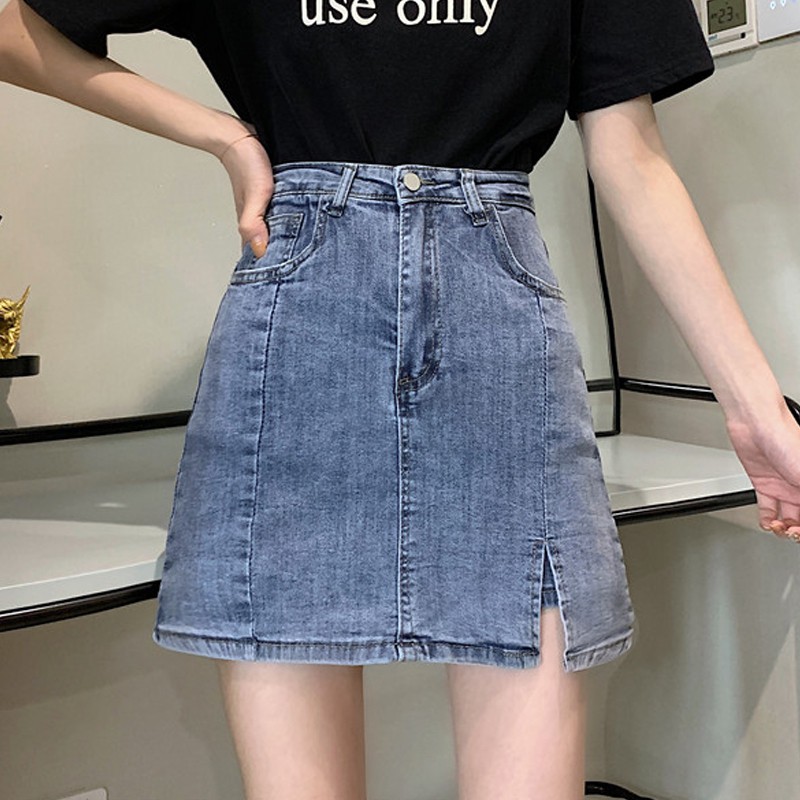 QUẦN JEAN GIẢ VÁY ÔM BODY