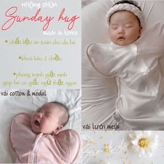 Nội địa Hàn Nhộng SunDay Hug Giúp Bé Ngủ Ngon Sâu Giấc  Cotton Organic