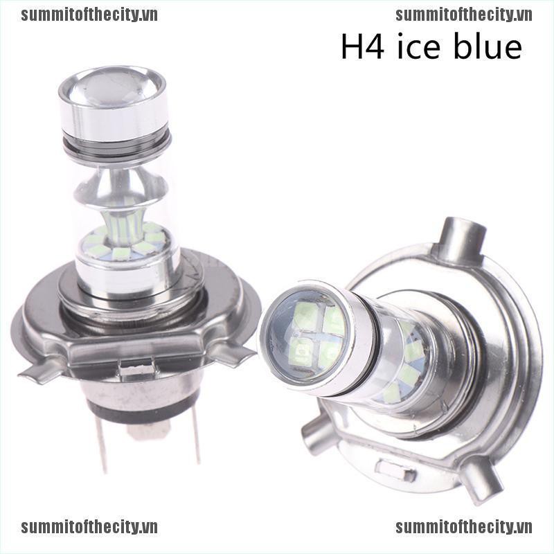 Set 2 Đèn Sương Mù H4 / H7 9003 HB2 8000K Hi / Lo Chùm 20 Bóng LED DRL Dành Cho Ô Tô