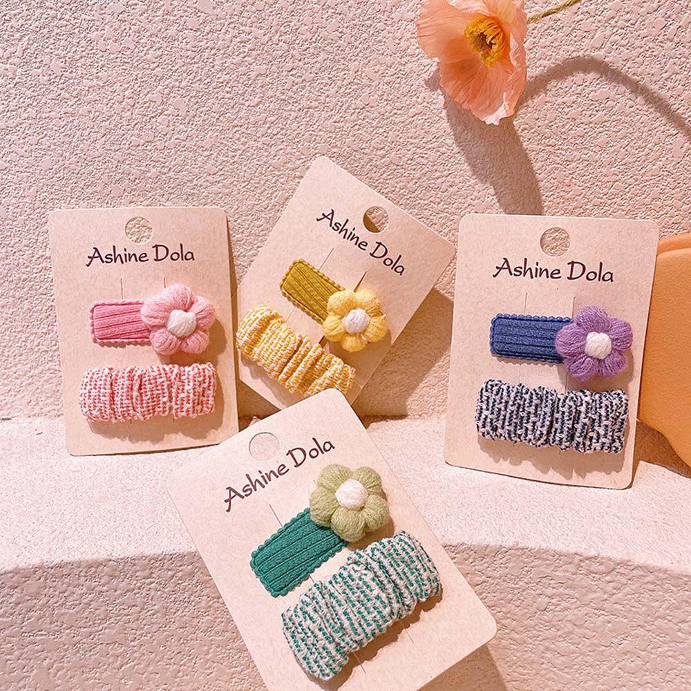 Kẹp Tóc Hình Bông Hoa Phong Cách Hàn Quốc Dành Cho Bé Gái