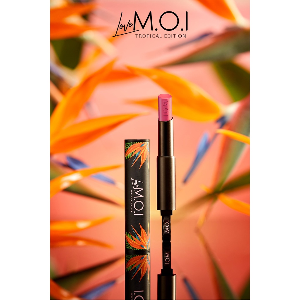 Son thỏi lì Love MOI Tropical Limited BST Mới lâu trôi hãng MOI Hồ Ngọc Hà