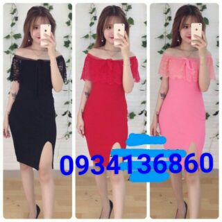 Đầm trễ vai