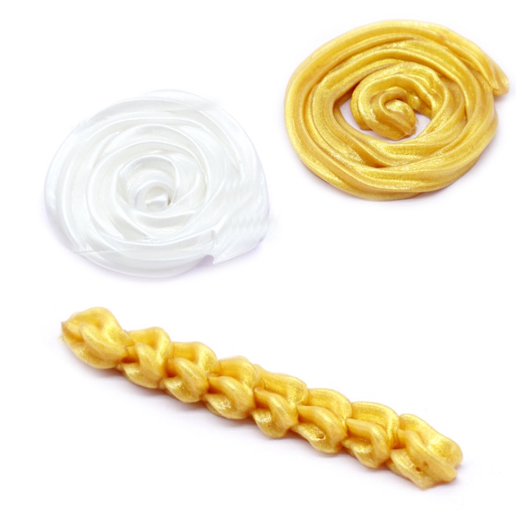 Keo kem túi 50gr gồm 10 màu thạch nhũ bóng pearl trang trí ốp điện thoại, DIY