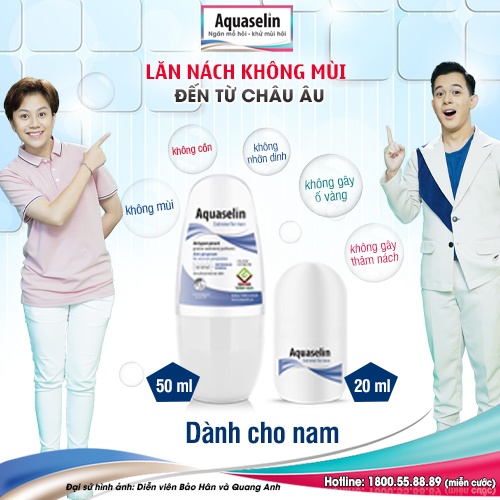 [Chính hãng] Lăn khử mùi hôi vùng nách Aquaseline đến từ châu Âu