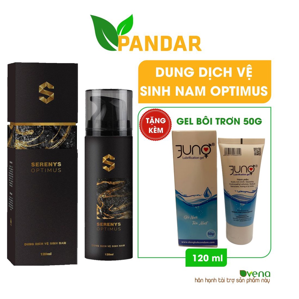 Dung dịch vệ sinh nam Serenys Optimus khử mùi vùng kín dịu nhẹ khánh khuẩn săn chắc da 120ml PANDAR