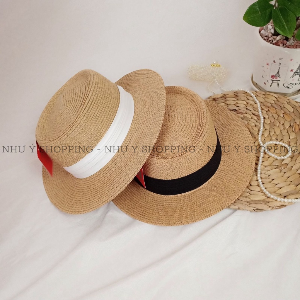 Mũ cói nữ vành nhỏ tự nhiên cói VN đóng gói hộp to không bị hỏng form nón đi biển dạo phố-muvientrangVN