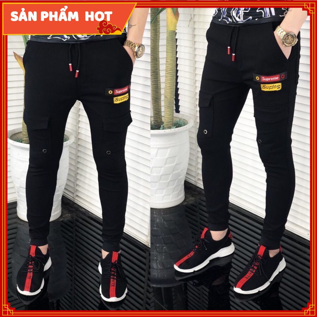 Quần Jogger Nam Thêu Cao Cấp Co Giãn Thoải Mái