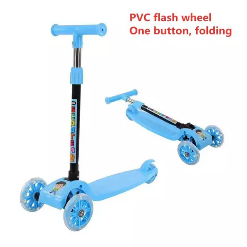 Xe trượt nhựa Scooter 3 bánh , bánh xe phát sáng cho bé yêu từ 2 đến 7 tuổi