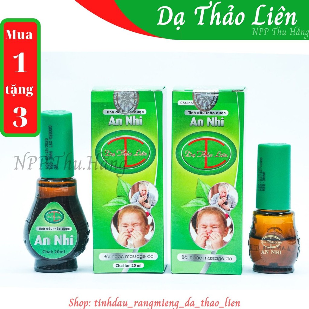 BB Tinh Dầu Hô Hấp An Nhi - Dạ Thảo Liên Hàng chính hãng, Ho, Tiêu Đờm, Đường Hô Hấp