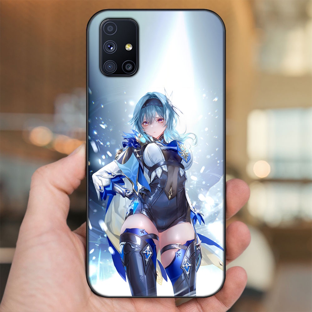 Ốp lưng Samsung M51 viền đen in hình Eula Genshin Impact
