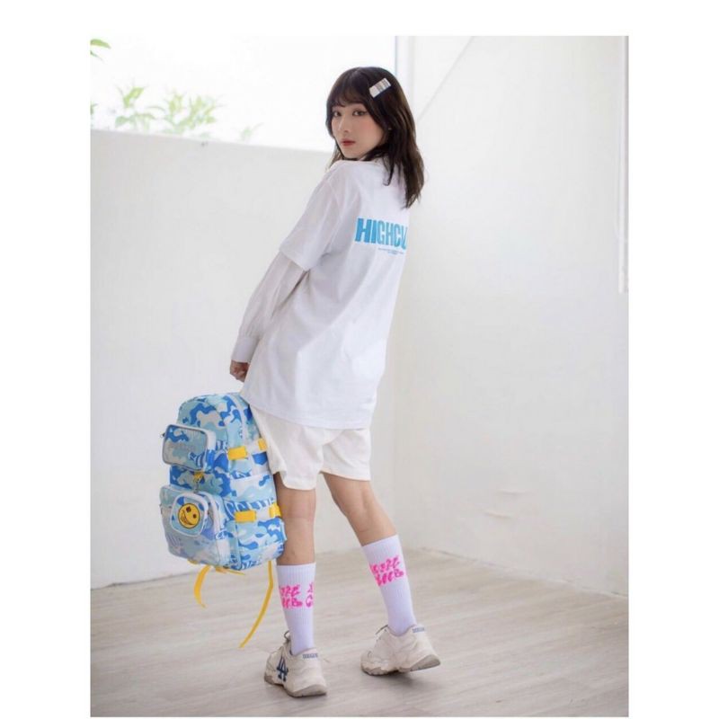 Áo Thun %Hình thật phía sau❤️ Tay lỡ Unisex HighClub