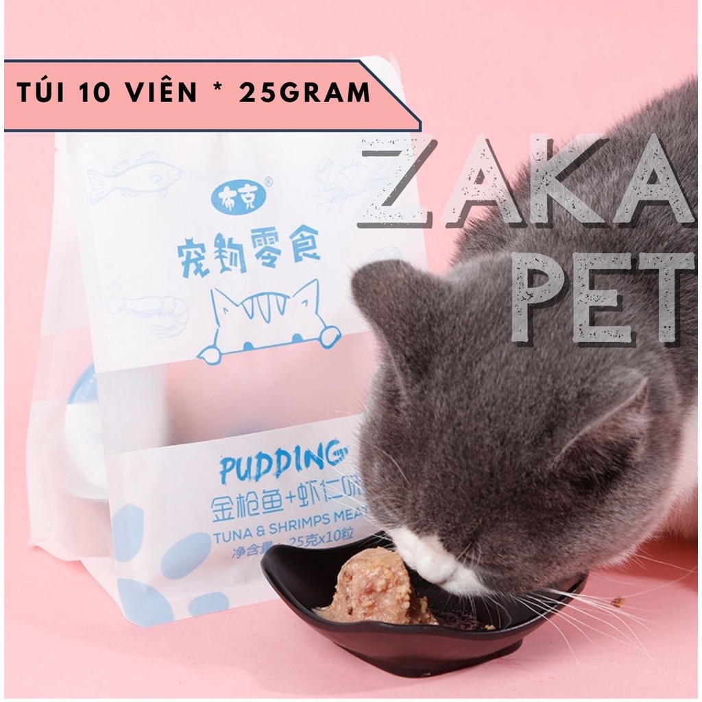 Pate cho mèo pudding - Gói 10 viên
