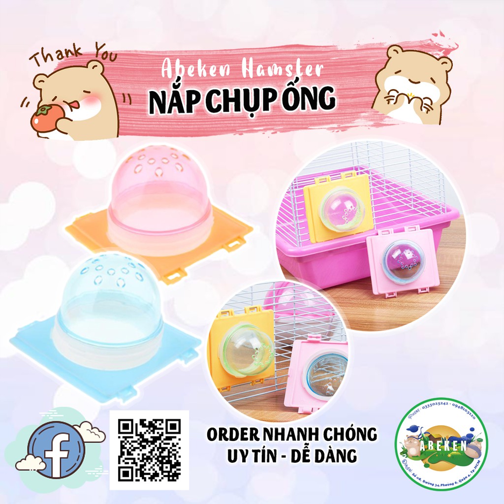 Nắp chụp ống nối phụ kiện Hamster (nắp + khớp nối)