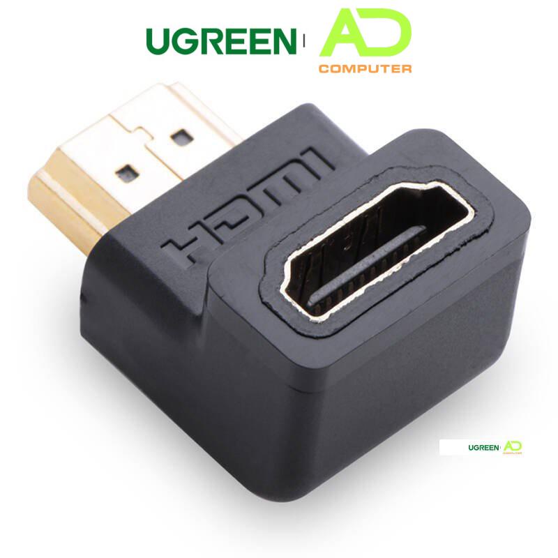 Đầu nối cổng HDMI male sang HDMI female vuông góc 90 độ UGREEN 20109  - Hàng phân phối chính hãng - Bảo hành 18 tháng