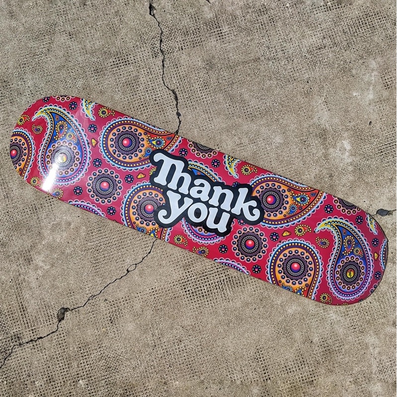 Mặt Ván Trượt Skateboard Cao Cấp Mỹ - THANK YOU TEAM PAISLEY LOGO DECK 8.0