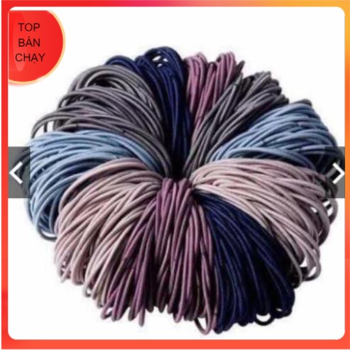 sét 100 dây chun buộc tóc tiện dụng