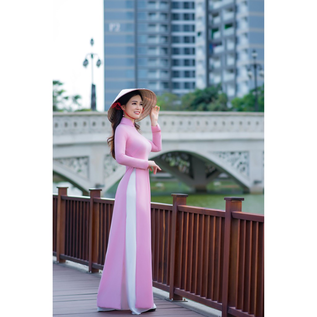 VẢI MAY ÁO DÀI HỒNG NHẸ NHÀNG CỰC ĐẸP MÊ LY-ẢNH THẬT SP