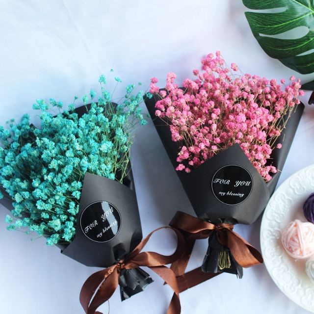 Bó hoa baby mini nhỏ xinh trang trí bánh kem, chụp ảnh sản phẩm, quà tặng decor