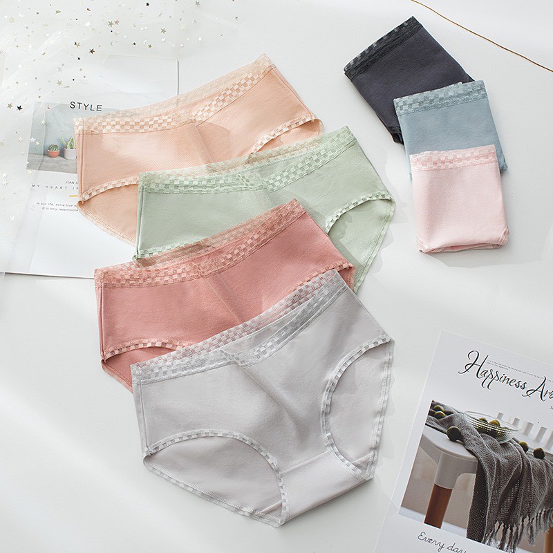 QUẦN LÓT NỮ COTTON 7 MÀU VIỀN REN Ô VANVENE LÓT MAY CHẮC CHẮN CHỐNG HẰN VIỀN QUẦN CHIP CẠP VỪA MỚI Q233 | BigBuy360 - bigbuy360.vn