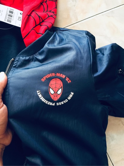 Áo bomber Spiderman bé trai siêu hot