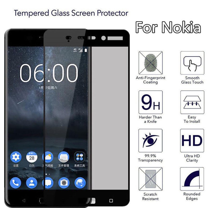 Kính cường lực cho Nokia 8 / 6 / 5 / 3 9H Premium