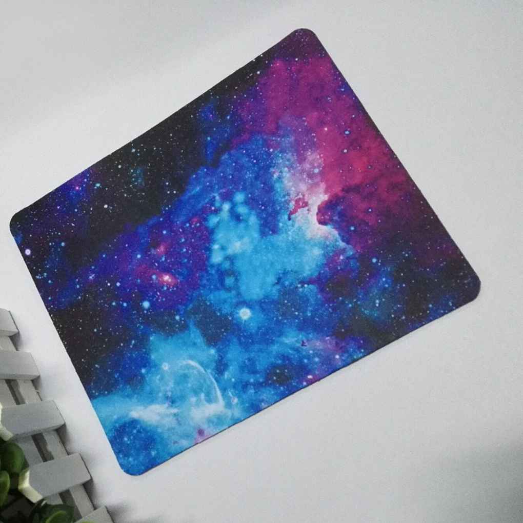 MC-Colorful Computer Game Mice Mat Work Star Sky Printing Comfortable Rubber Office Notebook Gaming Mouse Pad